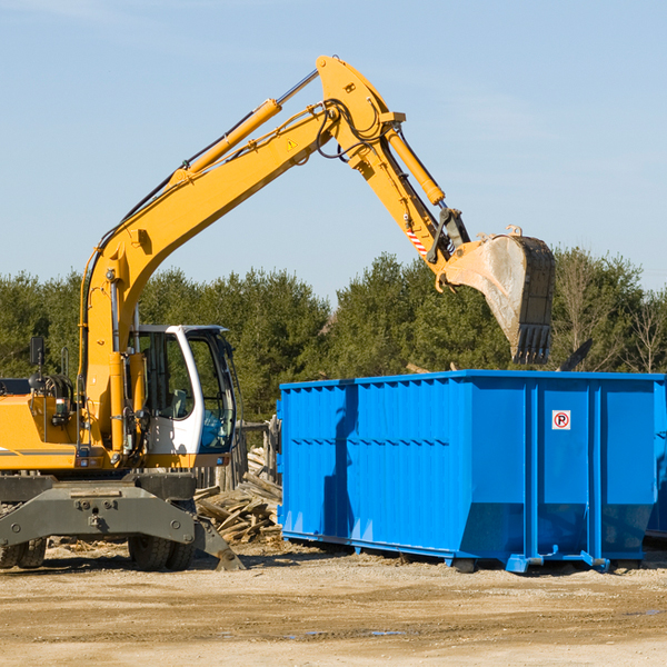 how many times can i have a residential dumpster rental emptied in El Dorado Hills California